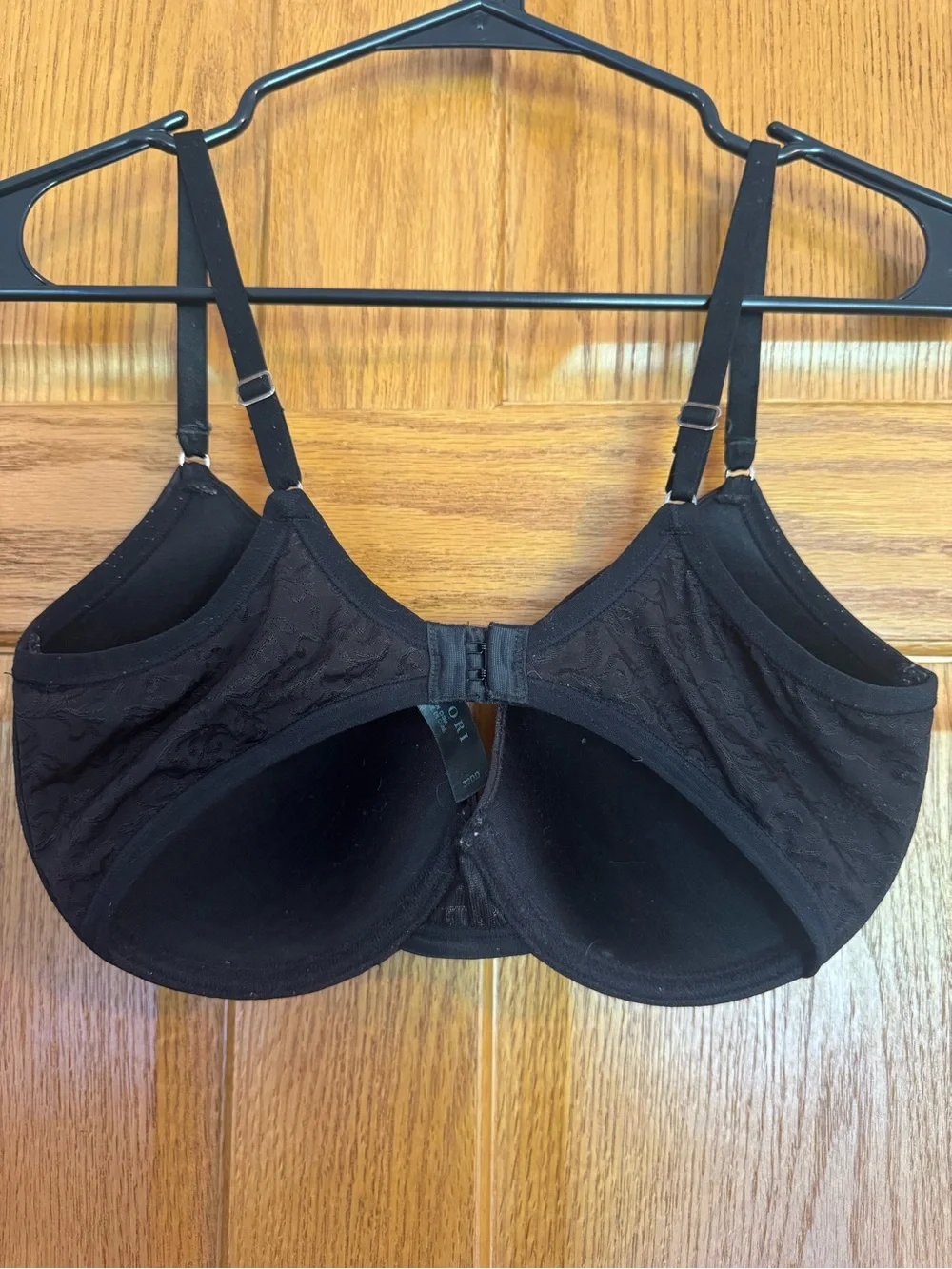 Natori 136059 32DD Black Sheer Jacquard Full Fit Contour Underwire Bra
